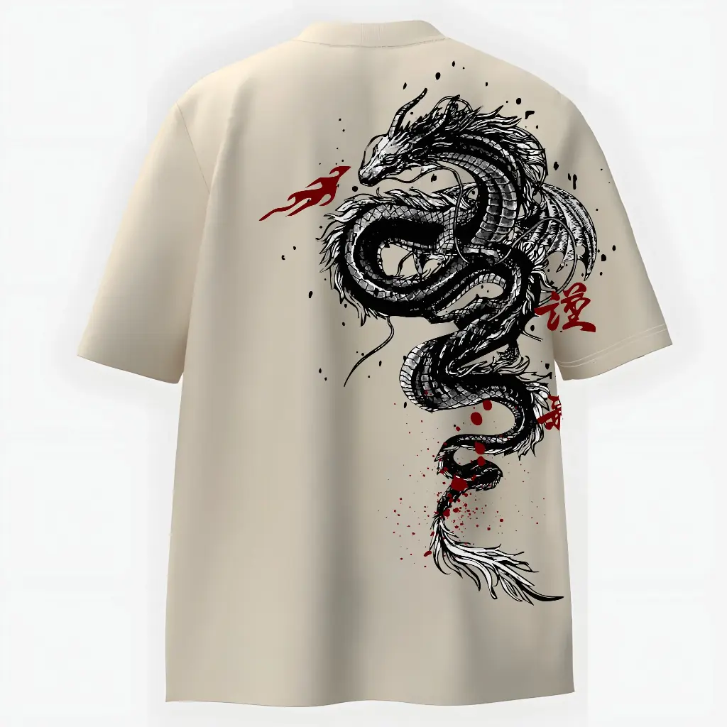 Dragon Fury Artistic Graphic Tee 